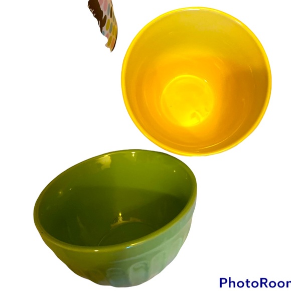 NIB Pier 1 imports STONEWARE SET OF 4 ICE CREAM PARTY BOWLS DESSERT DINNERWARE - Picture 4 of 13